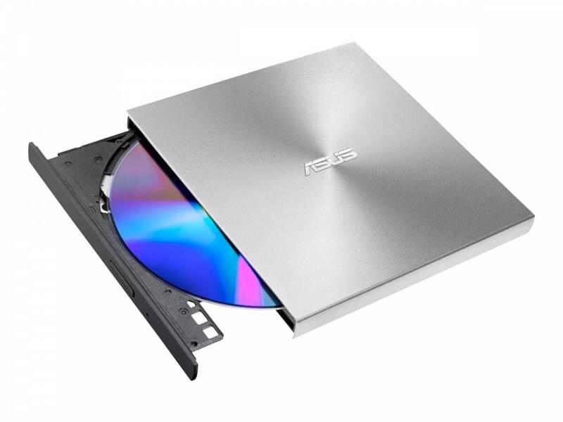 ASUS External Ultraslim 8X DVD Writer USB Type C Mac Compatible 13.9mm M-DISC support Disc Encryption NERO Backitup Silver