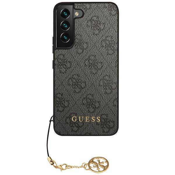 Guess GUHCS23SGF4GGR S23 S911 szary/grey hardcase 4G Charms Collection
